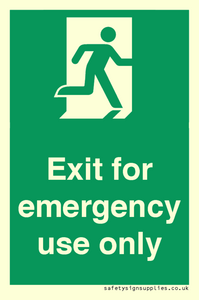 SB415: emergency exit only