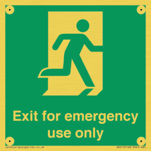 SB415: emergency exit only
