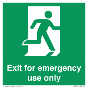 SB415: emergency exit only