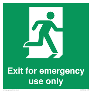SB415: emergency exit only
