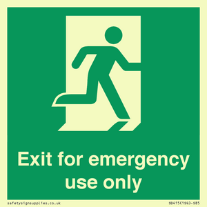 SB415: emergency exit only