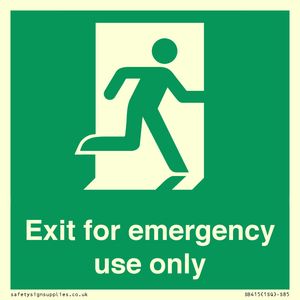 SB415: emergency exit only