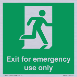 SB415: emergency exit only
