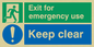 SB418: emergency exit keep clear