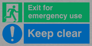 SB418: emergency exit keep clear