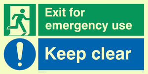 SB418: emergency exit keep clear