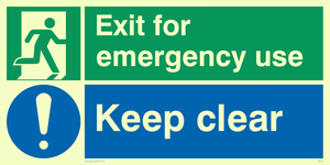 SB418: emergency exit keep clear