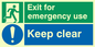 SB418: emergency exit keep clear