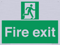 SB419: "Fire Exit"  No Arrow Sign