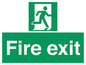 SB419: "Fire Exit"  No Arrow Sign