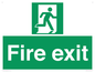 SB419: "Fire Exit"  No Arrow Sign