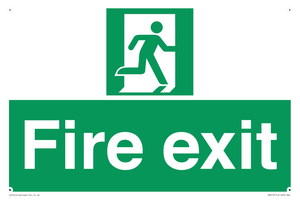 SB419: "Fire Exit"  No Arrow Sign