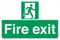 SB419: "Fire Exit"  No Arrow Sign