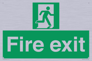 SB419: "Fire Exit"  No Arrow Sign