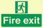 SB419: "Fire Exit"  No Arrow Sign