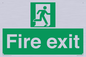 SB419: "Fire Exit"  No Arrow Sign