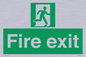 SB419: "Fire Exit"  No Arrow Sign