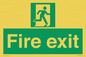SB419: "Fire Exit"  No Arrow Sign