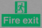 SB419: "Fire Exit"  No Arrow Sign