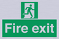 SB419: "Fire Exit"  No Arrow Sign