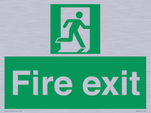 SB419: "Fire Exit"  No Arrow Sign