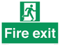 SB419: "Fire Exit"  No Arrow Sign