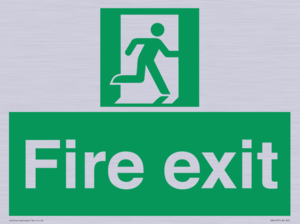 SB419: "Fire Exit"  No Arrow Sign
