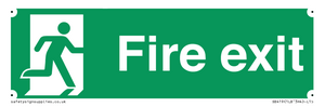 SB419: "Fire Exit"  No Arrow Sign
