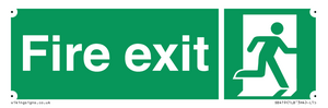 SB419: "Fire Exit"  No Arrow Sign