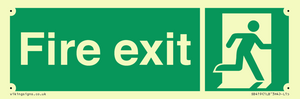 SB419: "Fire Exit"  No Arrow Sign