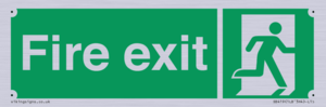 SB419: "Fire Exit"  No Arrow Sign