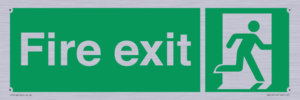 SB419: "Fire Exit"  No Arrow Sign