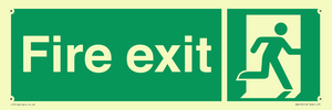 SB419: "Fire Exit"  No Arrow Sign