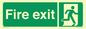 SB419: "Fire Exit"  No Arrow Sign