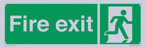 SB419: "Fire Exit"  No Arrow Sign