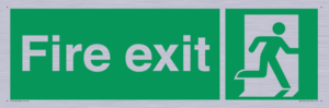 SB419: "Fire Exit"  No Arrow Sign
