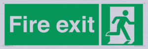 SB419: "Fire Exit"  No Arrow Sign