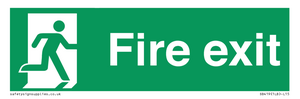 SB419: "Fire Exit"  No Arrow Sign