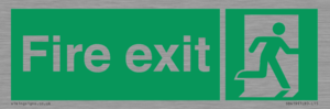 SB419: "Fire Exit"  No Arrow Sign