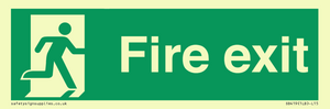 SB419: "Fire Exit"  No Arrow Sign