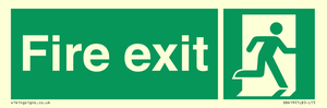 SB419: "Fire Exit"  No Arrow Sign