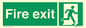 SB419: "Fire Exit"  No Arrow Sign