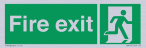 SB419: "Fire Exit"  No Arrow Sign