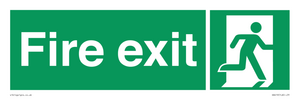 SB419: "Fire Exit"  No Arrow Sign