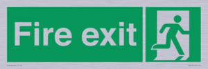 SB419: "Fire Exit"  No Arrow Sign