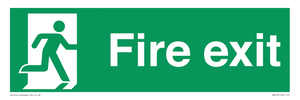 SB419: "Fire Exit"  No Arrow Sign