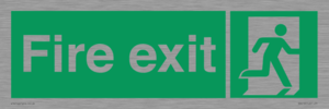 SB419: "Fire Exit"  No Arrow Sign