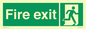 SB419: "Fire Exit"  No Arrow Sign