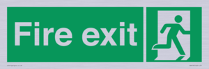 SB419: "Fire Exit"  No Arrow Sign