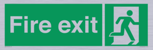 SB419: "Fire Exit"  No Arrow Sign
